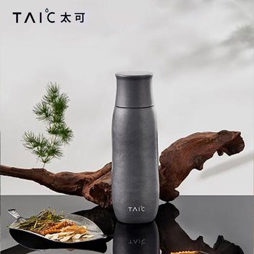 TAIC太可纯钛臻享焖茶杯磁吸盖子双层保温杯子大容量按压出水水杯 商品图1