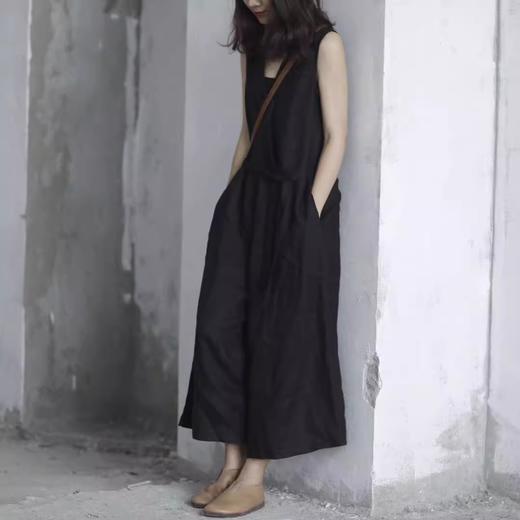 裁缝学苑AS459亚麻连衣阔腿裤纸样女装九分裤背心连体裤子样板图纸 商品图3