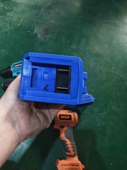 【货号02360】包邮锂电钻机头颜色随机发21V无刷锂电钻大艺款插脚充电钻机头 商品图5