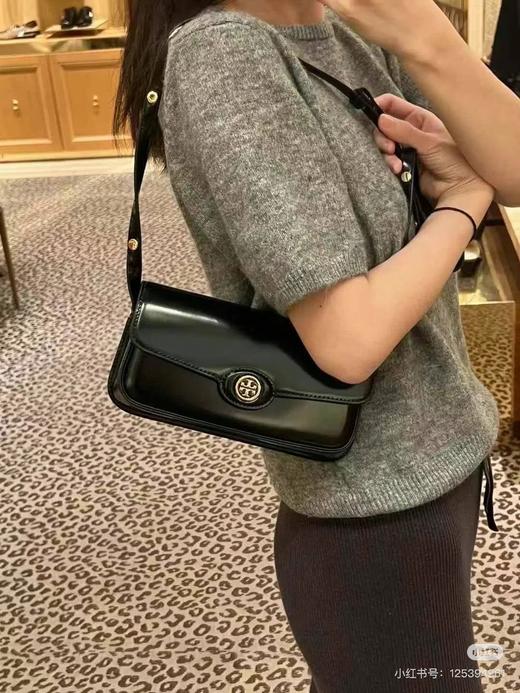 T*B休闲亮面经典单肩包豆腐翻盖包法棍包 商品图10