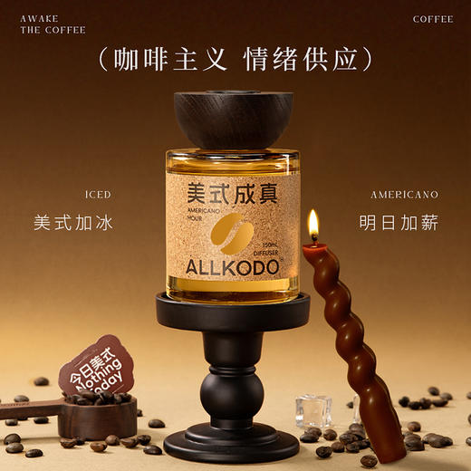【国际重奢大牌原料】咖啡主义香薰 家用 办公 高档藤条香薰 持久留香 商品图1