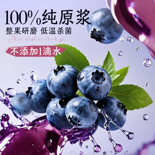 【专享】林野小铺 NFC100%有机蓝莓原浆90ml 商品图1