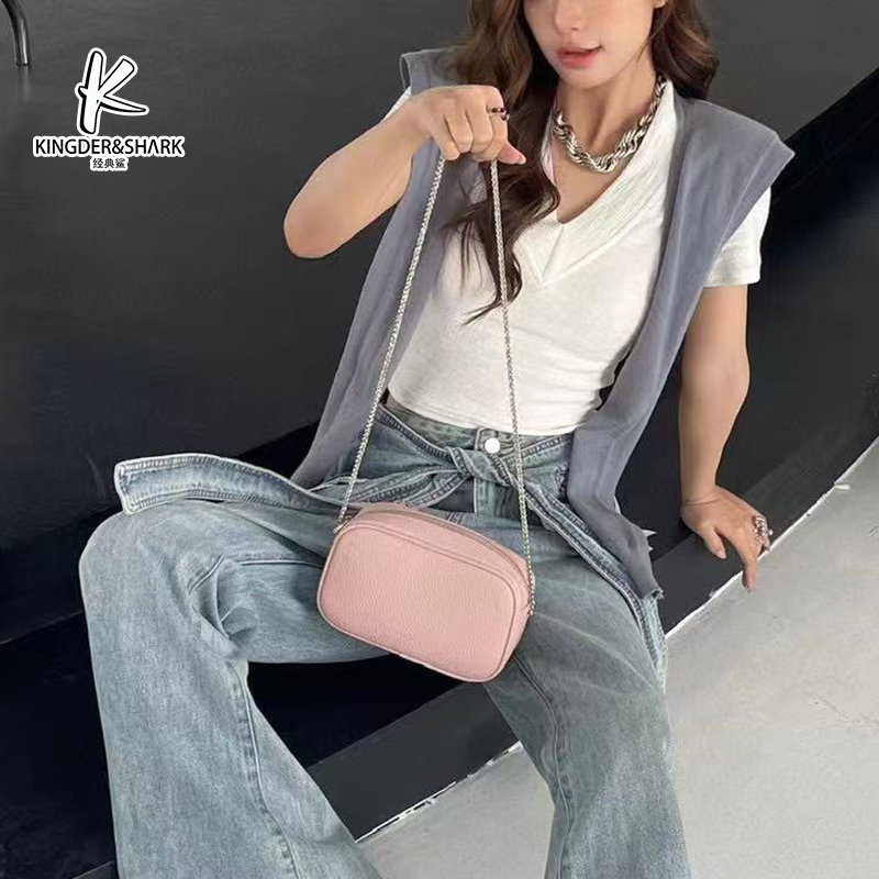 经典鲨2025年新款简约时尚单肩斜挎链条小方包KGB05-52603021