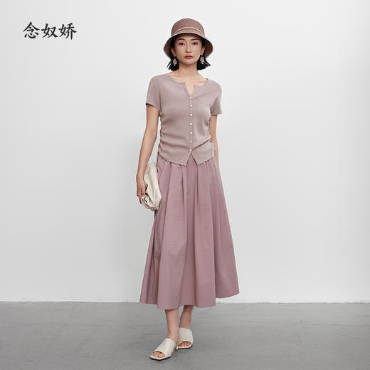 【商场同款】CNK5496 “双色针织” 显瘦好穿 透气干爽 版型基础好搭配 商品图12