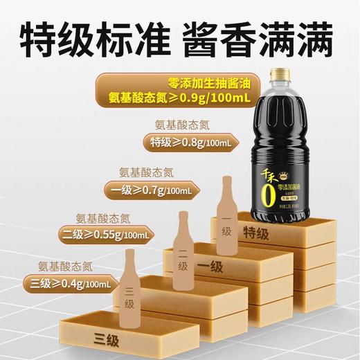 千禾零添加特级生抽 1.28L/瓶 商品图2