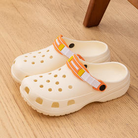 【凹凸纹路！防滑鞋底】eva洞洞鞋男款新款沙滩防滑踩屎感包头拖鞋女款夏外穿。ry