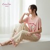 康妮雅睡衣家居服女式短袖长裤套装 商品缩略图3