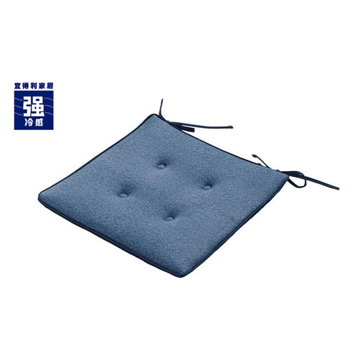强冷感系带坐垫 /椅垫/长坐垫/带枕头午睡垫/圆形抱枕/腰靠 蓝色/白熊 商品图0