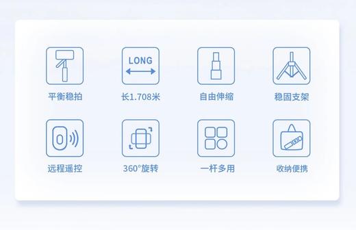 能当摄影脚架用的自拍杆，一米七等高视角【AURARO三脚架自拍杆F16】外拍蕞好用的独立支架❕❕手机站得比人高，落地自拍神器 ，360°头转带云台摇臂， 商品图3