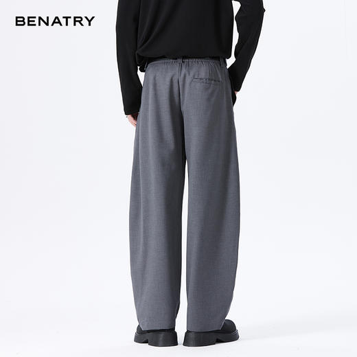 贝纳川精仿毛料双色肌理弯刀裤ECF132007 商品图2