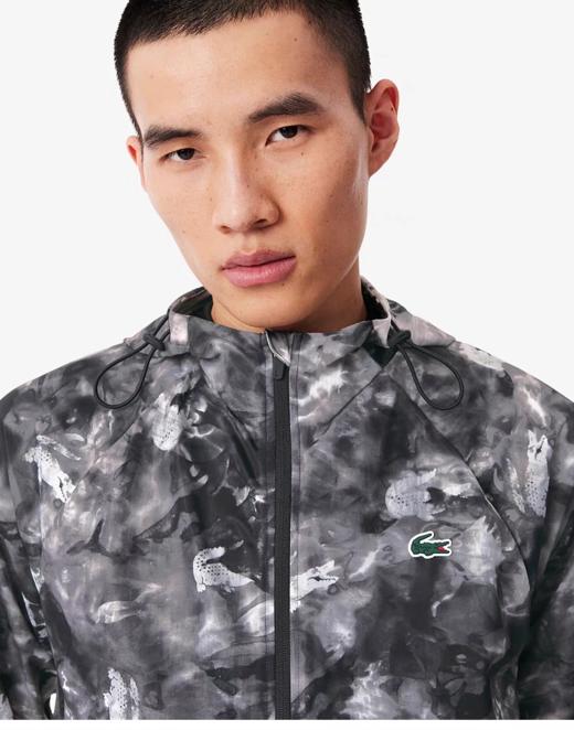【9.5折】【王一博同款】5楼LACOSTE法国鳄鱼男装25春夏运动印花夹克|BH8918-98吊牌价1590活动价1510 商品图3