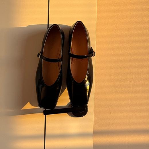 RIM RIM复古一字带玛丽不累脚法式玛丽珍软底春秋工作鞋皮鞋2460 商品图4