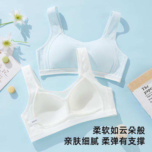 雅黛俪 【16-18岁 2件装】3阶少女文胸含桑蚕丝发育期内衣柔软 商品图3