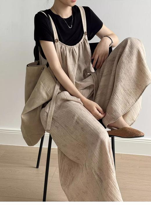 裁缝学苑AS461松弛感背带裤纸样女装盐系直筒阔腿大脚连体裤样板图纸 商品图5