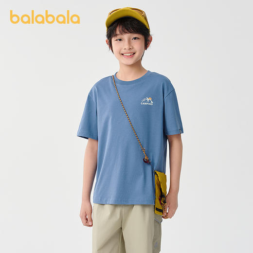 巴拉巴拉儿童短袖t恤2025新款夏季男童上衣速干凉感 商品图1