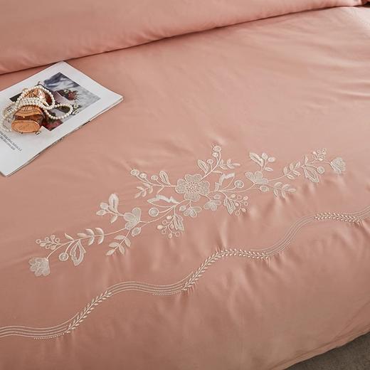 百富帝60支全棉新疆长绒棉绣花四件套新中式轻奢风100%棉高支高密 商品图2