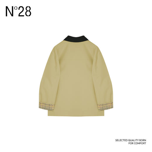 【破价】【巴恩风】气质高级中长款风衣 拼色格纹内衬外套895131F312 商品图3