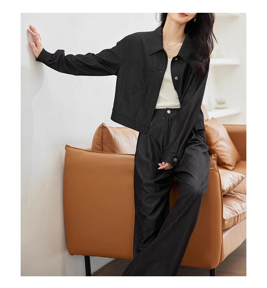 裁缝学苑AS469复古松弛感套装纸样女新款翻领外套阔腿裤两件套版型样板 商品图4