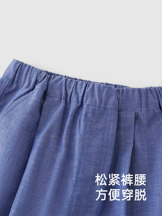 英氏儿童牛仔裤夏季男童休闲裤纯棉短裤透气2025新款YRKEJ2R030A 商品图2