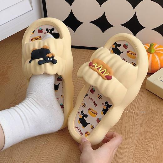 【每天的仪式感从一双拖鞋开始】热狗拖鞋女夏外穿卡通网红新款软底居家防滑室内情侣踩屎感凉拖鞋。ry 商品图2