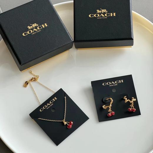 COACH  小樱桃 项链/耳钉俏皮chic！ 商品图1