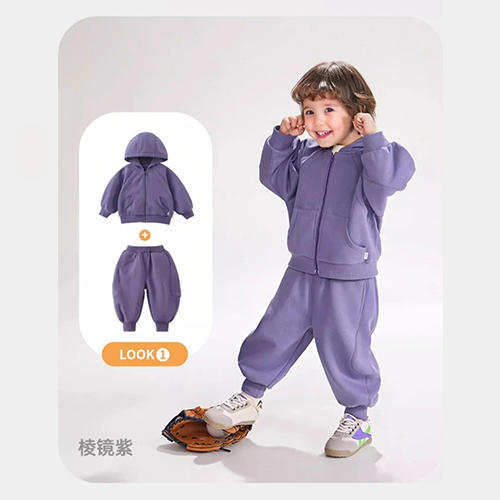 裁缝学苑TQ155连帽卫衣套装纸样儿童运动服男童童装拉链外套裤子样板 商品图5