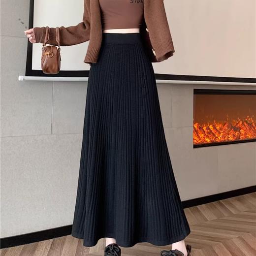 SUSX 针织褶子半身裙（下单3-7天发货） 商品图1