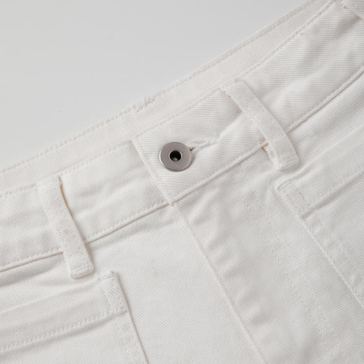 ROMI STUDIO“清新自然”棉质立裁双贴袋高腰直筒牛仔裤 RWCSXD2780 商品图2