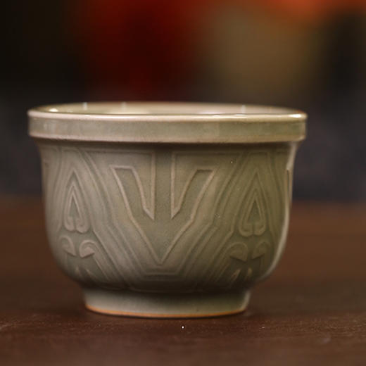 陈先明龙窑柴烧杯 商品图0