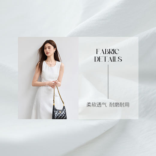 VICTORIA&VERA夏季“涟漪漫舞”复古轻盈感甜美波点屁帘基础无袖连衣裙 商品图3