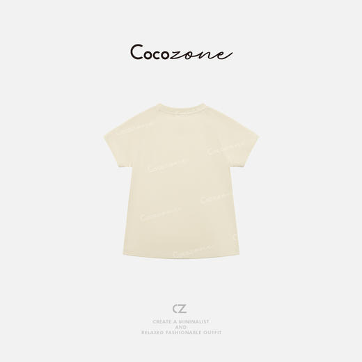 COCO ZONE 刘一一【棉莱赛尔混纺】简约舒适小插肩袖T恤CD1A0649 商品图1