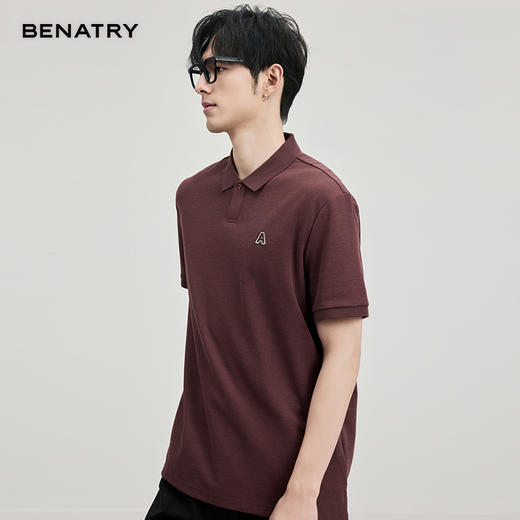 贝纳川260克爆米花棉短袖POLO ECF114001 商品图1