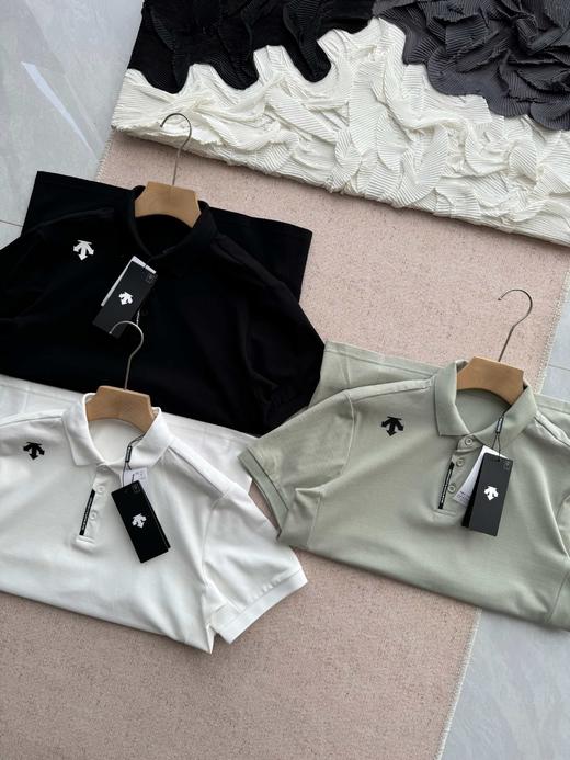 点此购买 迪桑特夏季男士综训防晒吸湿面料运动休闲翻领短袖POLO衫 LL 315114 商品图9