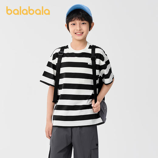 巴拉巴拉童装儿童短袖t恤男女童2025新款夏速干纯棉 商品图2