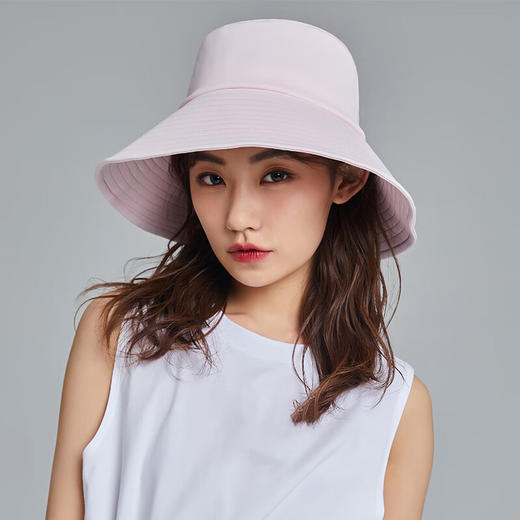 【分仓直发包邮】zauo冷感防晒渔夫帽（黑色/粉色）ZA.MZ.01.20.X2 商品图0