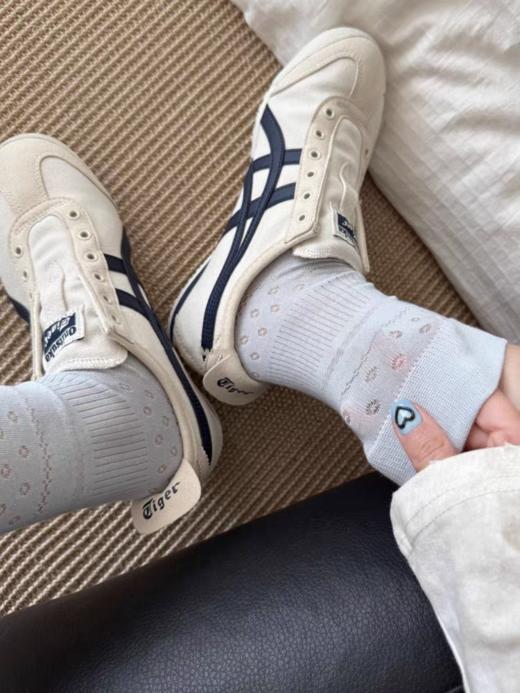 5双装又薄又软的镂空堆堆袜夏季薄款纯棉无骨中筒袜 商品图14