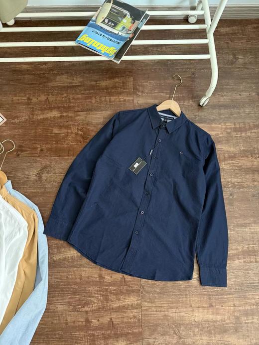 D041410新款配色！牛津纺长袖衬衫男士上衣 商品图9