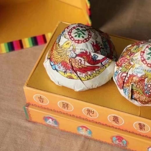 中粮-中茶 2006年吉幸8181吉祥如意蘑菇沱普洱茶生茶 班章布朗山250克/云南干仓直发 商品图5