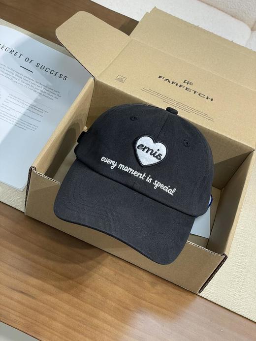 emis爱心装饰棉鸭舌帽棒球帽男女同款情侣款（CO） 商品图1