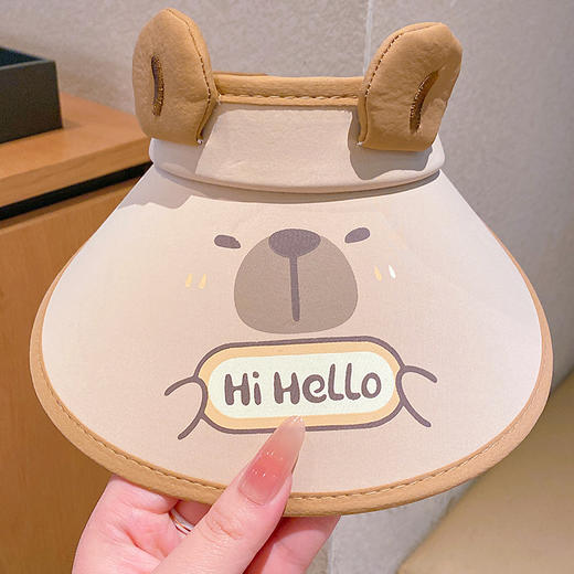 【YW】无忧购儿童空顶帽卡皮巴拉夏季防紫外线遮阳帽防晒帽（截单后7天发货) 商品图5