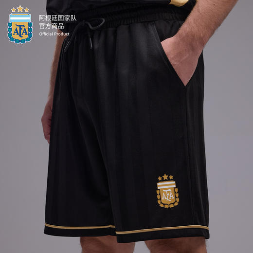 【官方正版】阿根廷国家队 | 夏季新款黑金短裤运动休闲透气 商品图1