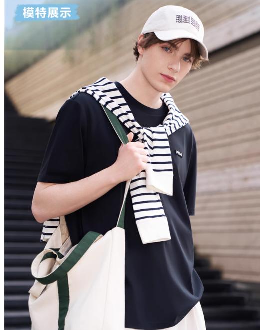 锡现 【纯纯的单】飞鸟家，贴布绣LOGO情侣款T恤 商品图2