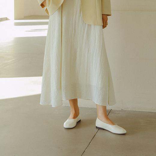 RIM RIM塑型马皮鞋百搭浅口低跟复古金色奶奶鞋单鞋舒适3608 商品图5