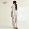 康妮雅睡衣家居服女式短袖中裤套头套装 商品缩略图3