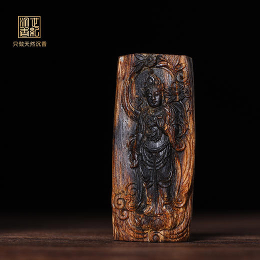 度母菩萨丨天然芽庄白奇楠雕件 沉水级 5.58克 SP11123 商品图0
