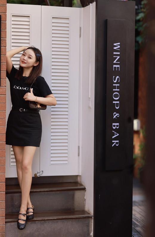 出口内销蔻家经典男女款老花T恤字母简洁棉T 商品图2