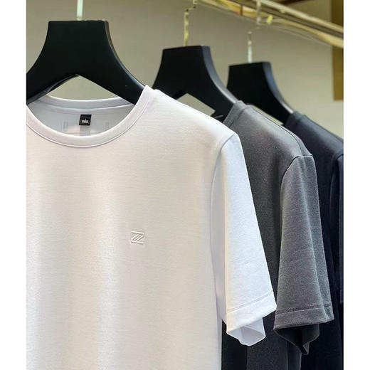 夏季新品柔软冰丝质感简约百搭男款短袖T恤   YH-99105* 商品图0