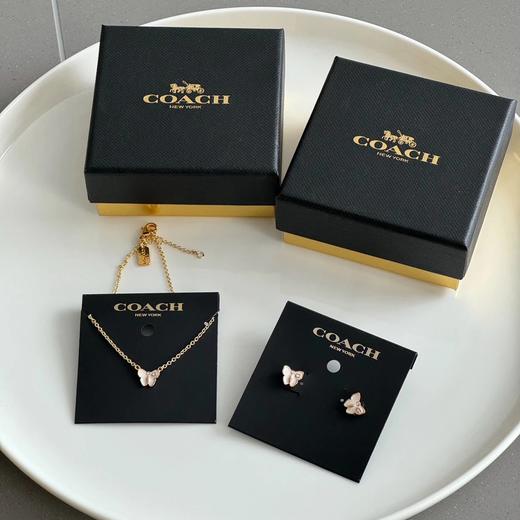 COACH 蝴蝶灵动 项链、耳钉 商品图0