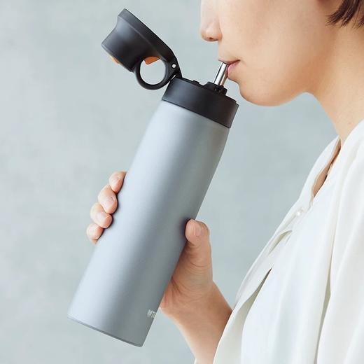 TIGER/虎牌 不锈钢吸管保冷杯MCS-A050运动户外随行杯500ml 商品图3