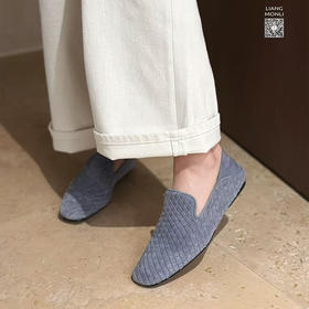 【不换不退】良木礼平底圆头休闲针织日常单鞋（162430）